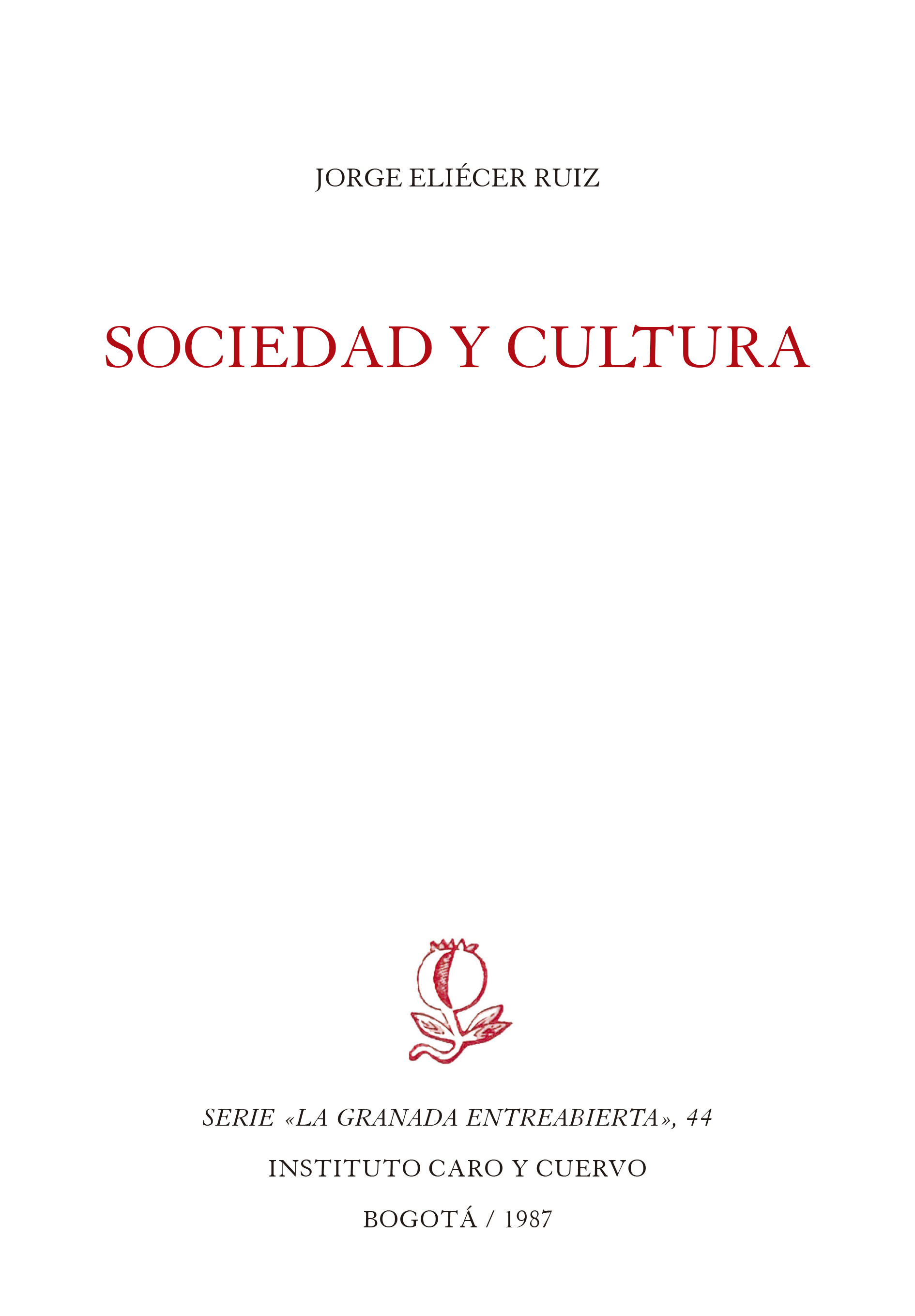 Sociedad y cultura